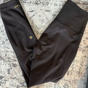 Lululemon Special Edition Wunder Train 25” Black Leggings Size 6